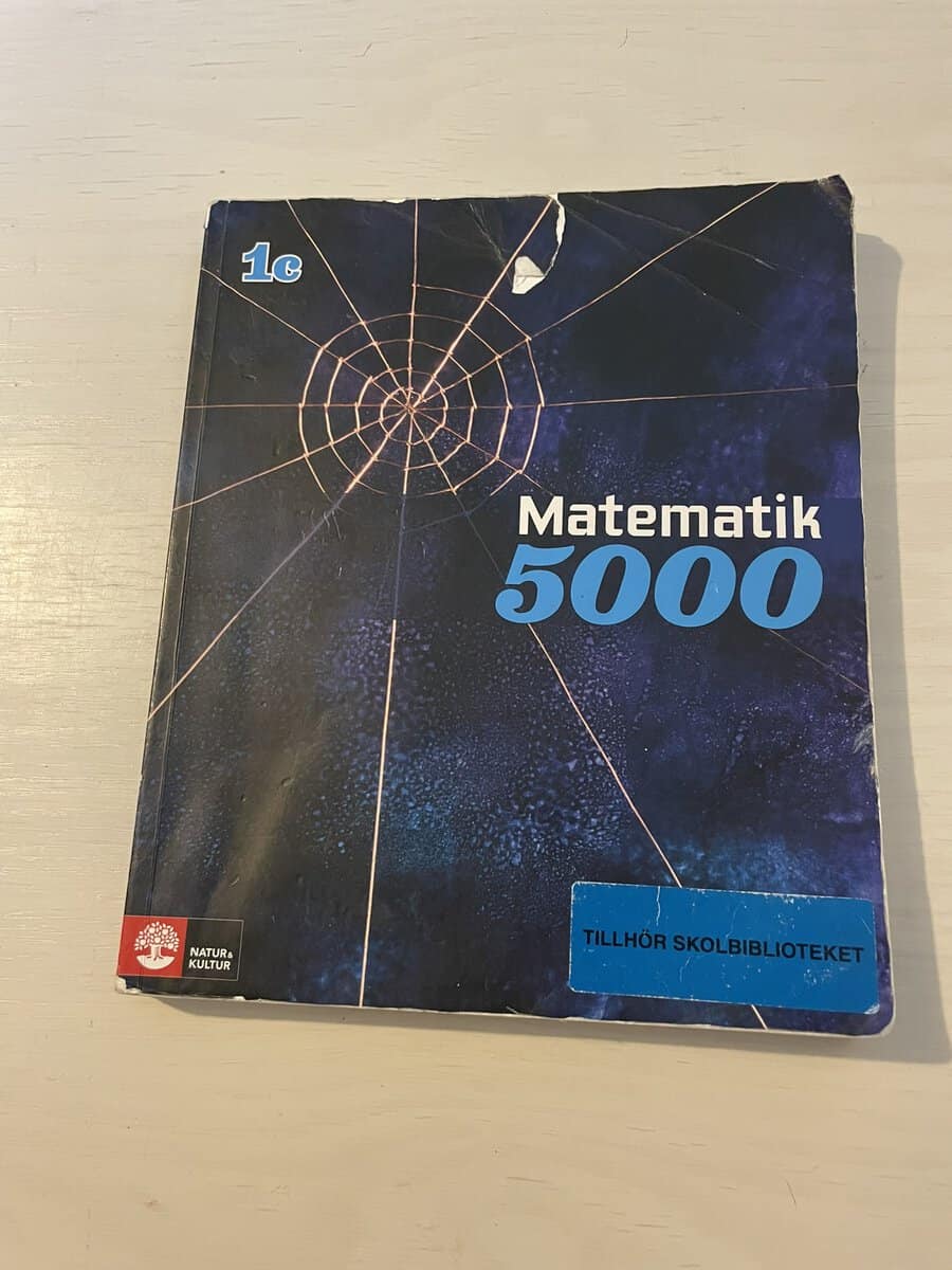 Alfredsson Lena : Matematik 5000 1c blå lärobok