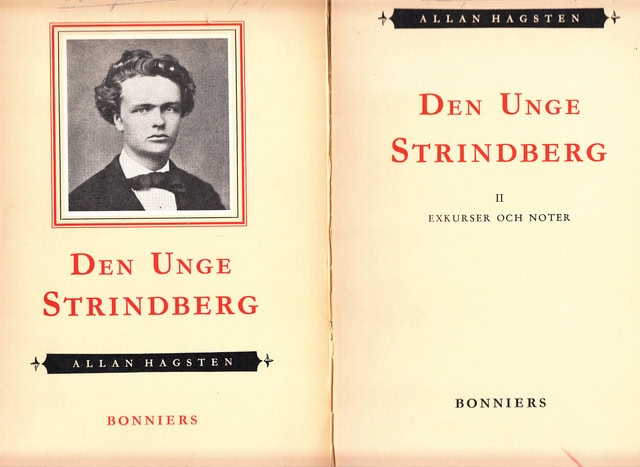 Allan Hagsten : Den unge Strindberg, I-II