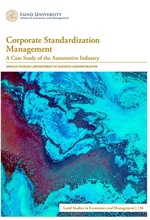 Amalia Foukaki : Corporate standardization management