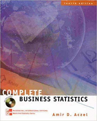 Amir D. Aczel : Complete business statistics