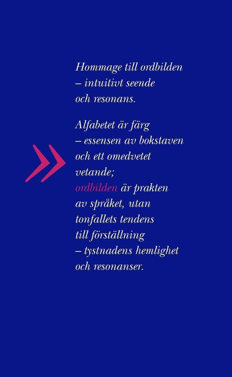 Anders Hall : Hommage till ordbilden