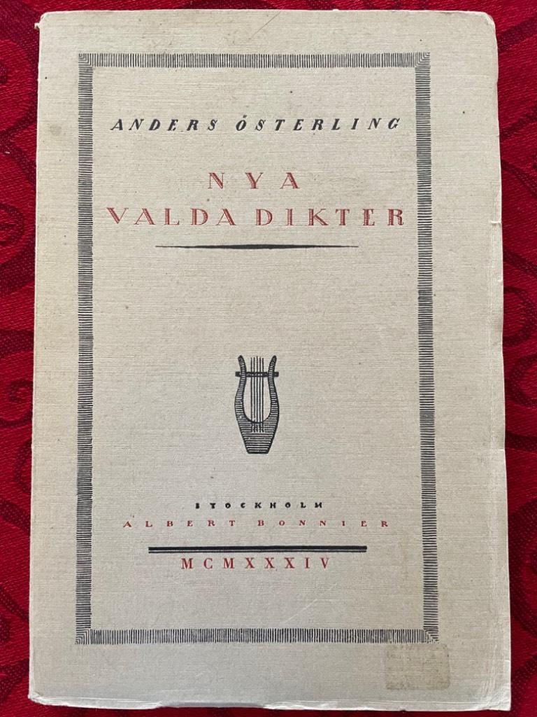 Anders Österling : Nya valda dikter
