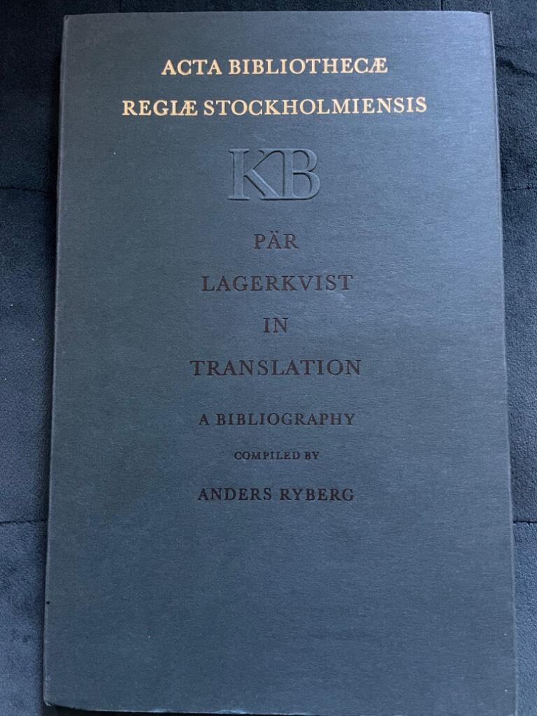 Anders Ryberg : Pär Lagerkvist in translation