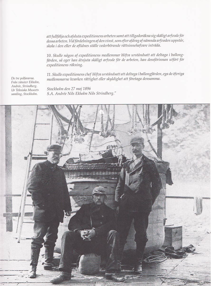 [Andrée, Salomon August (1854-1897) ; Zachaus, Hugo (1855-1916)]. Cloffe, Carl : Med Andrée till Spetsbergen 1896