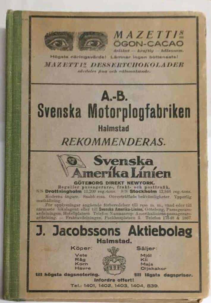 Aneby Utgiven av A Anander : Hallands Läns Kalender 1923-1924