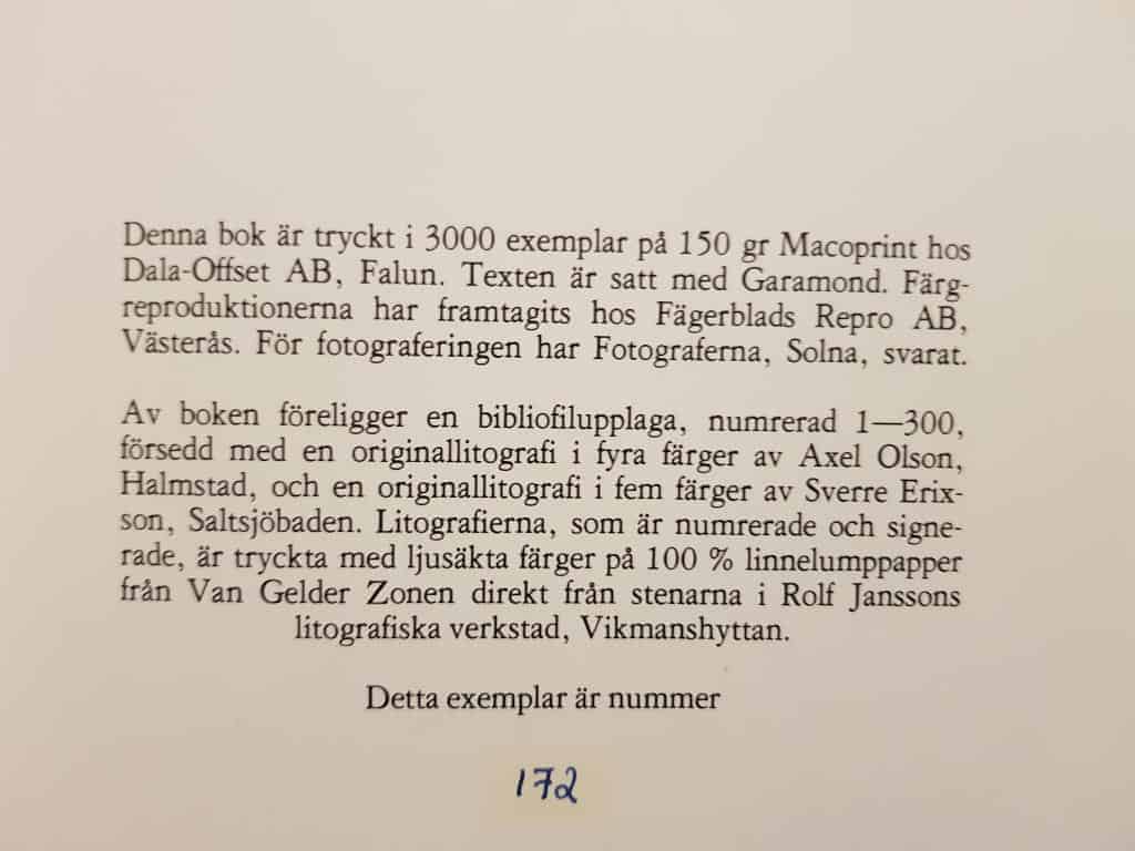 Anna-Lena och Christer Nyström : SVEN X:et ERIXONS GRAFISKA PRODUKTION - Bibliofilupplaga