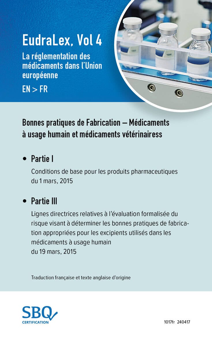 Anna Lundén : EU GMP Guide Part I EN/FR