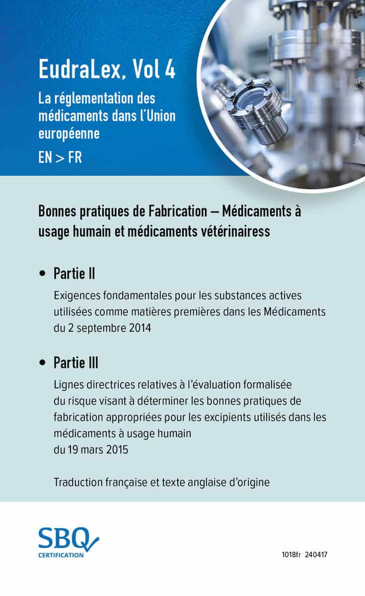 Anna Lundén : EU GMP Guide Part II EN/FR