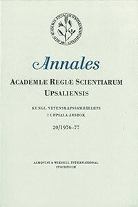 Annales Academiae regiae scientiarum Upsaliensis