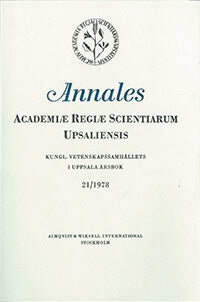 Annales Academiae regiae scientiarum Upsaliensis