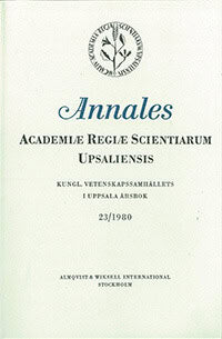 Annales Academiae regiae scientiarum Upsaliensis
