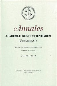 Annales Academiae regiae scientiarum Upsaliensis