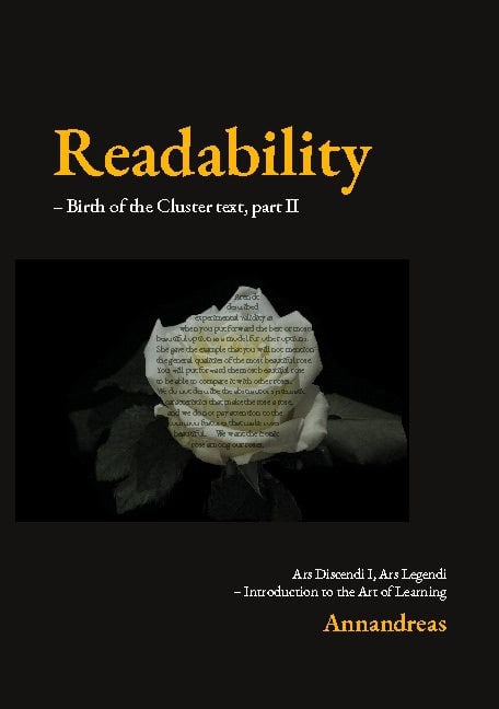 Annandreas : Readability : birth of the cluster text - introduction to the art of learning. Part II