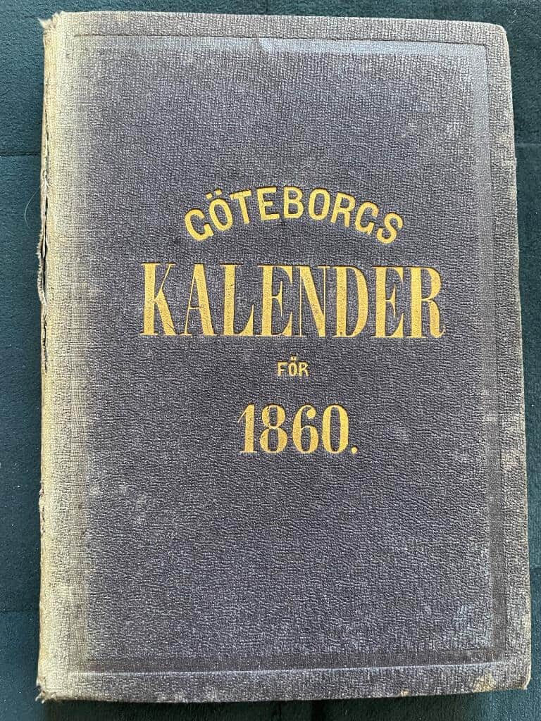 Anton Berg S. A. Hedlund : Göteborgs kalender för 1860