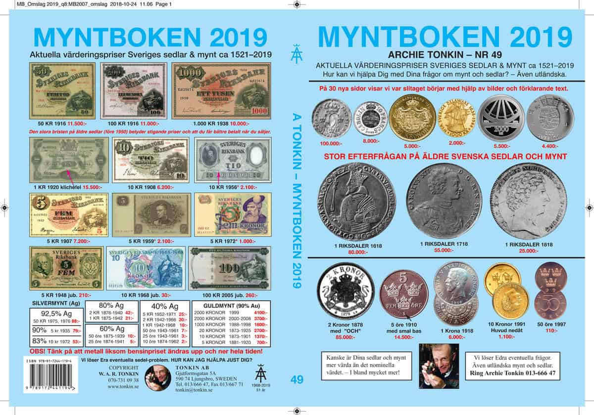 Archie Tonkin : Myntboken 2019 Nr 49