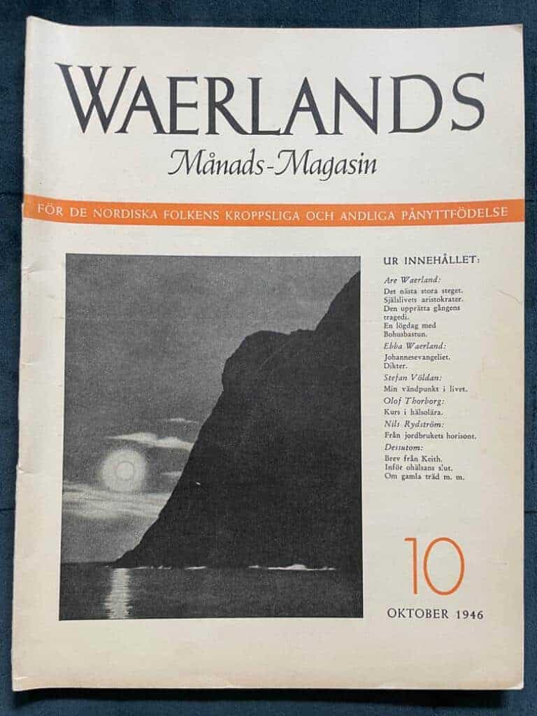 Are Waerland : Waerlands Månads-Magasin nr 10 1946