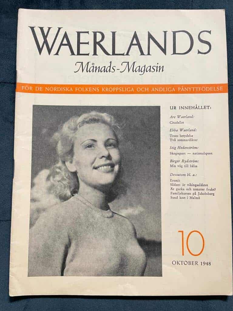 Are Waerland : Waerlands Månads-Magasin nr 10 1948