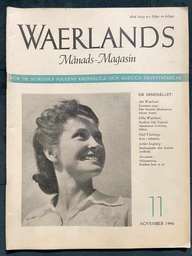 Are Waerland : Waerlands Månads-Magasin nr 11 1946