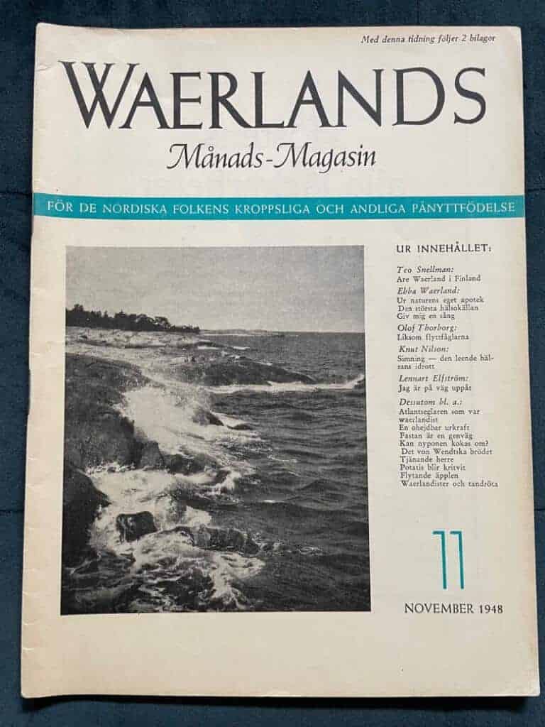 Are Waerland : Waerlands Månads-Magasin nr 11 1948