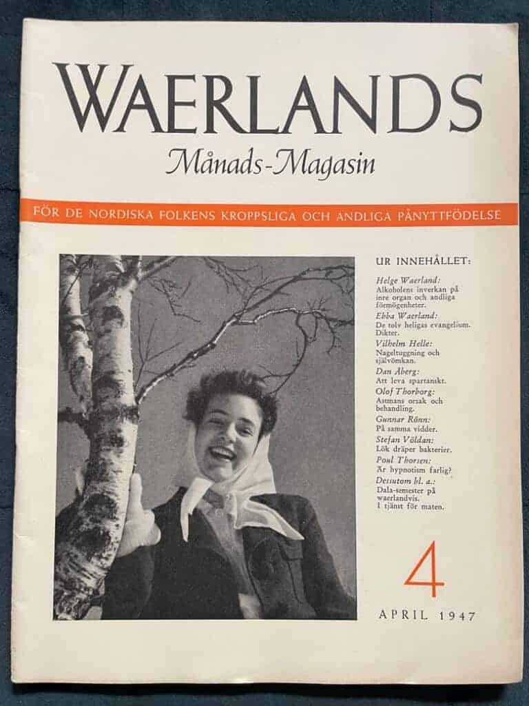 Are Waerland : Waerlands Månads-Magasin nr 4 1947