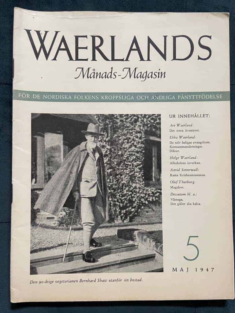 Are Waerland : Waerlands Månads-Magasin nr 5 1947