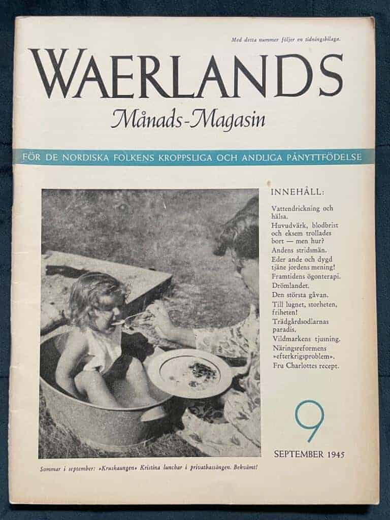 Are Waerland : Waerlands Månads-Magasin nr 9 1945