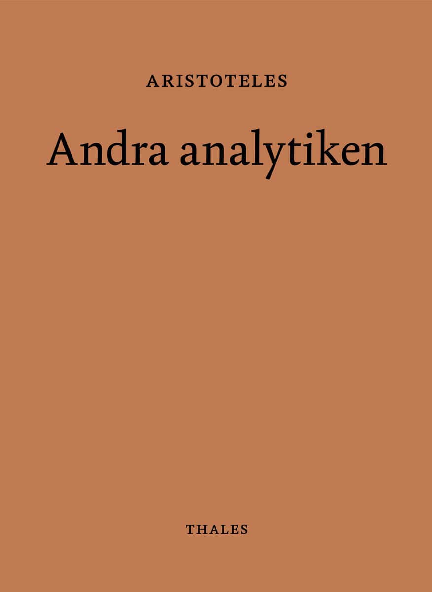 Aristoteles : Andra analytiken