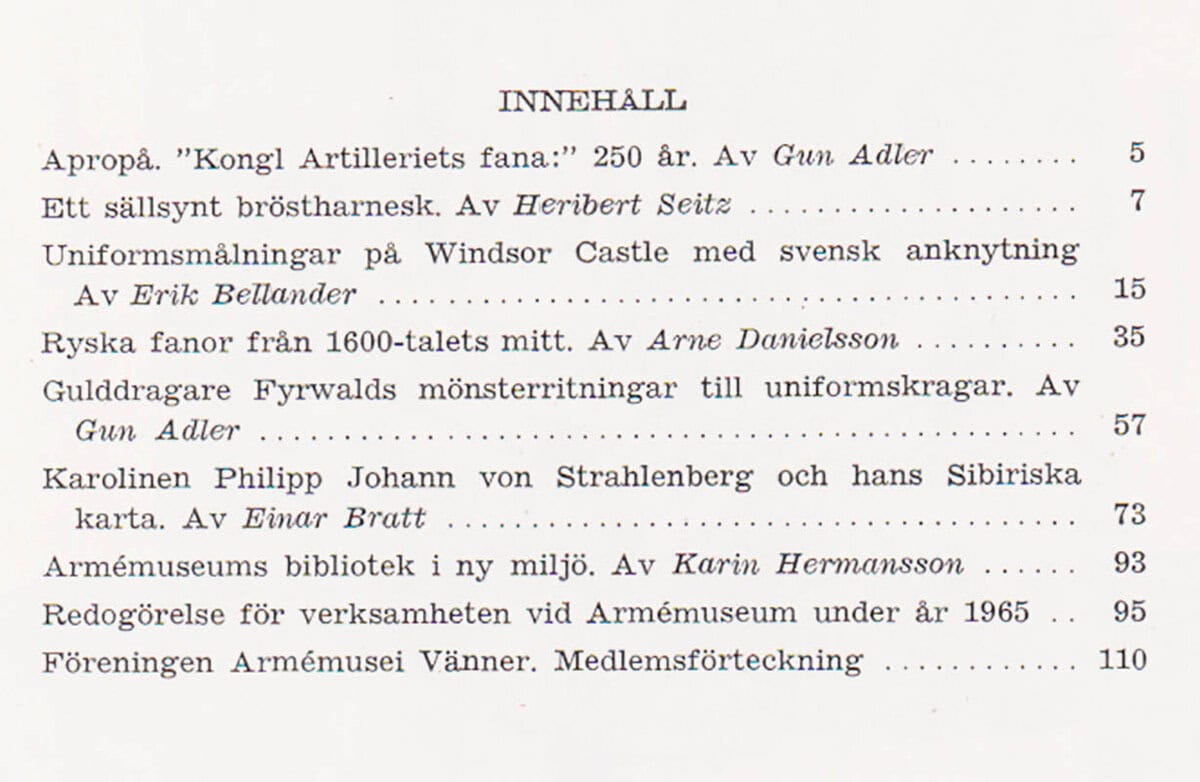 Armémuseum. Meddelande XXVII. Från Kungl. Armémuseum