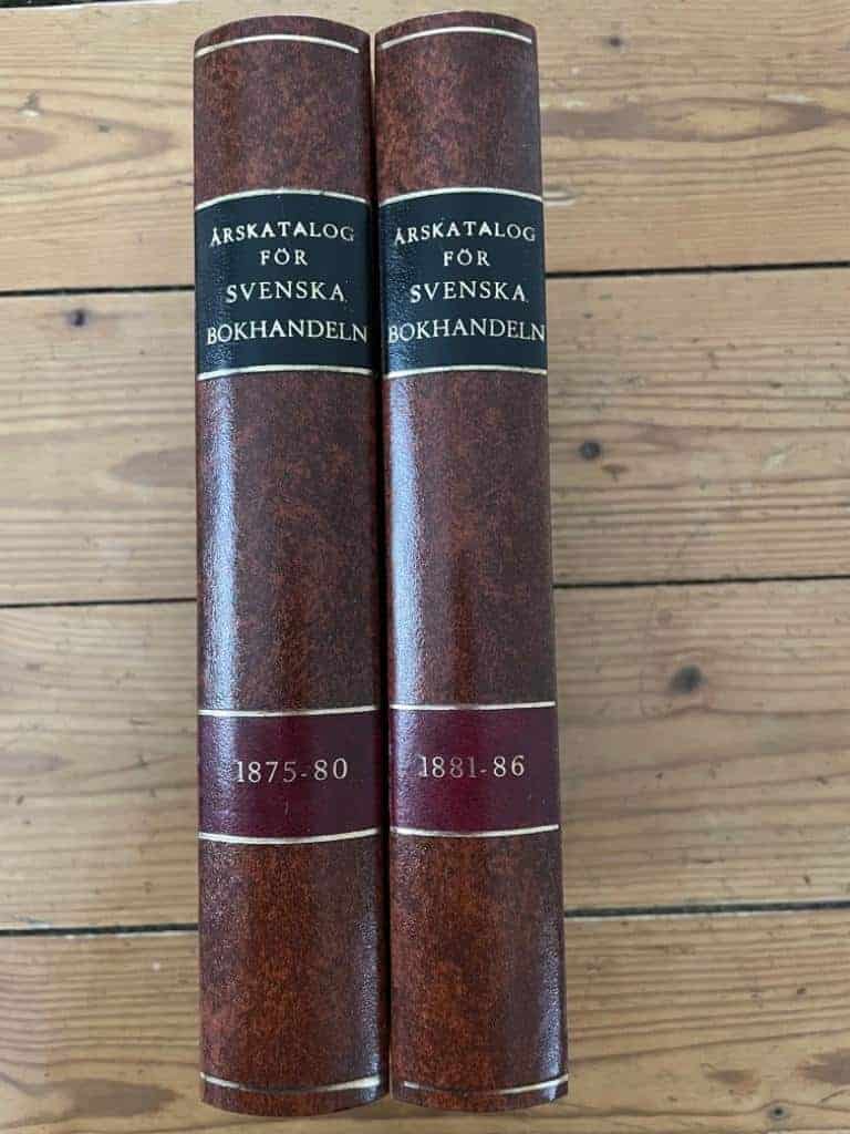 Årskatalog för svenska bokhandeln 1875-1886