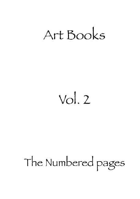 Art Books : The numbered pages : Art Books volume 2