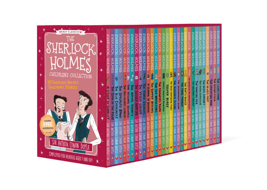Arthur Conan Doyle : The Sherlock Holmes Children's Collection 30 books (lättläst med bonusmaterial)