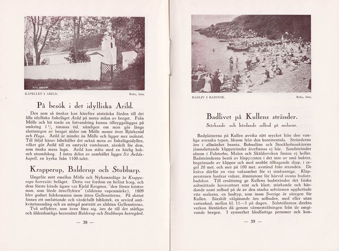 Arthur Rube : Kullaberg. Orientering i ord och bild över Kullen Mölle Arild