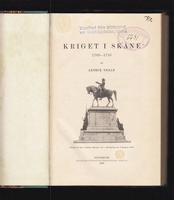 Arthur Stille : Kriget i Skåne 1709-1710