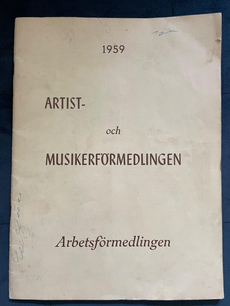 Artist- och Musikförmedlingen 1959