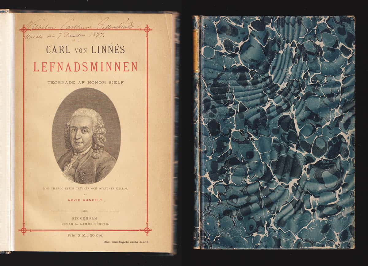 Arvid Ahnfelt : Carl von Linnés lefnadsminnen tecknade af honom sjelf