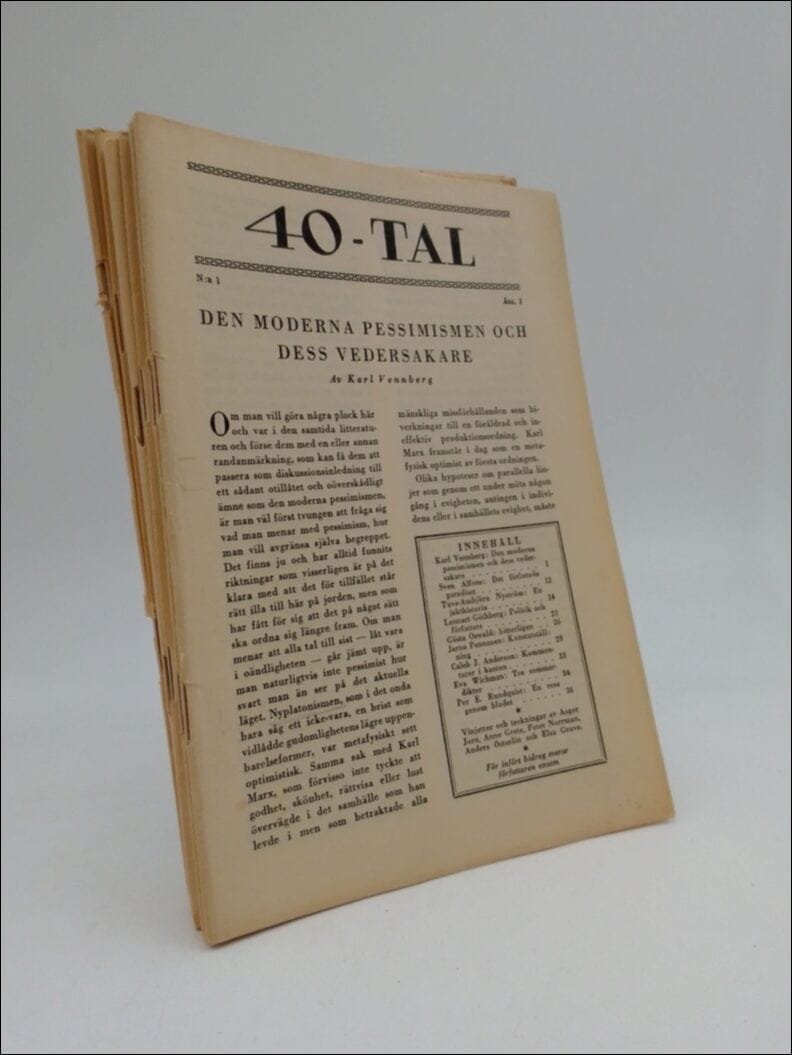 Aspenström, Werner, Edlund, Mårten et al : 40-tal...