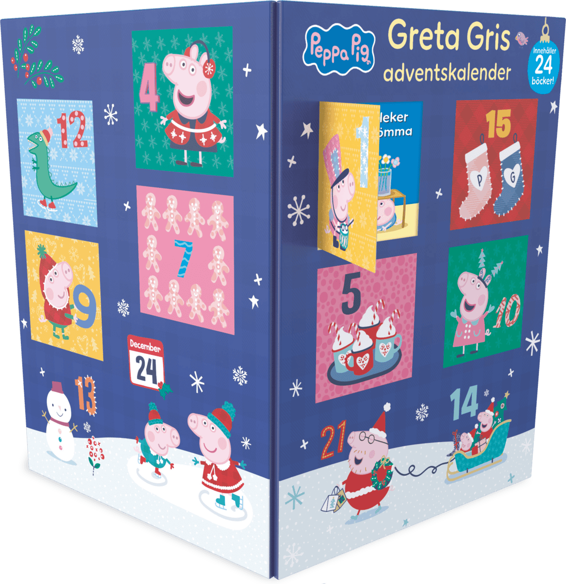 Astley, Neville ; Baker, Mark : Greta Gris adventskalender (blå)