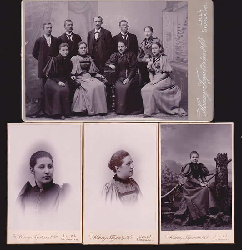 [Ateljéfotografi ; Kabinettfotografi ; 20 st] : Henny Tegström (1872-1943) Luleå (fotograf)