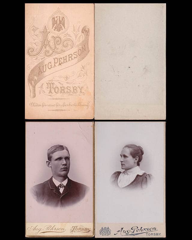 [Ateljéfotografi ; Kabinettfotografi ; 2 st] : Per August Pehrsson (1859-1925) Torsby (fotograf)