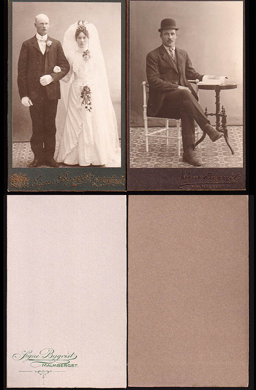 [Ateljéfotografi ; Kabinettfotografi ; 2 st] : Signe Byqvist (1880-1918) Malmberget (fotograf)