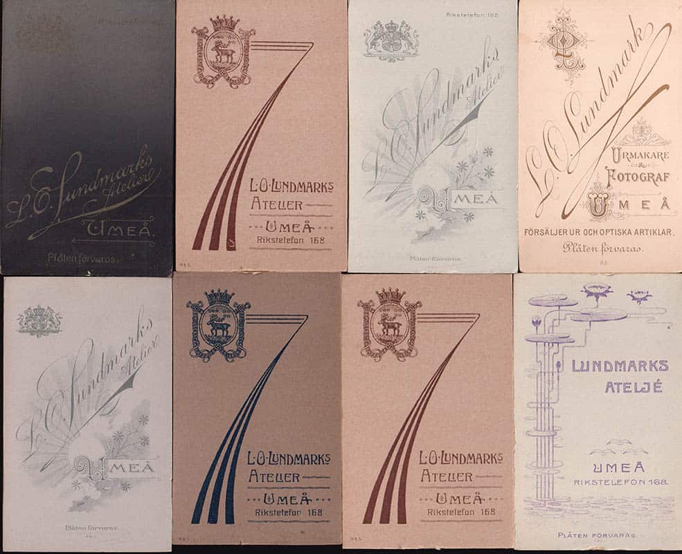 [Ateljéfotografi ; Kabinettfotografi ; 27 st] : Lars-Olof Lundmark (1828-1895) Umeå (fotograf)