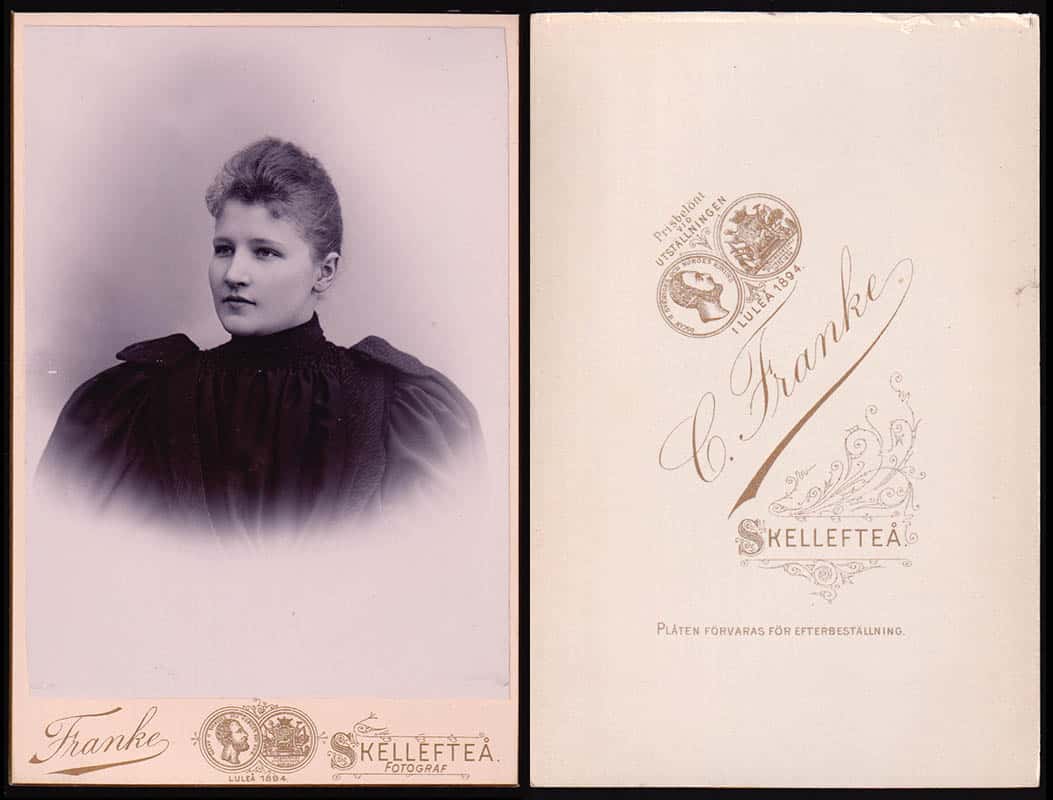 [Ateljéfotografi ; Kabinettfotografi ; 40 st] : Carl Heinrich Christian Franke (1840-1919) Skellefteå (fotograf)