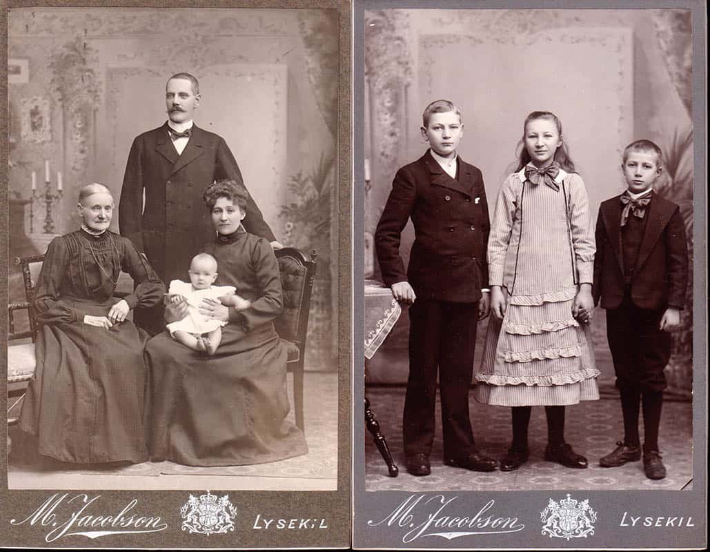 [Ateljéfotografi ; Kabinettfotografi ; 4 st] : Malcolm. Jacobson (1848-1929) Lysekil (fotograf)