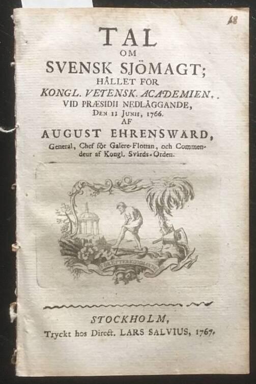 August Ehrenswärd : Tal om svensk sjömagt