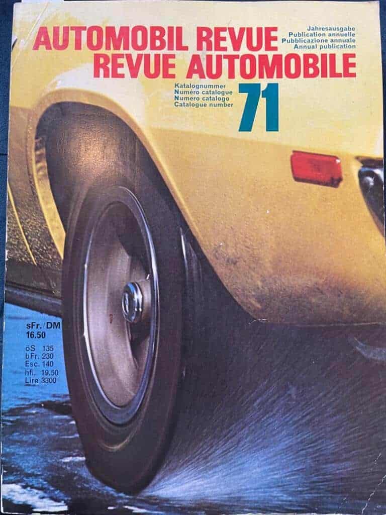 Automobil Revue 1971 Revue Automobile 1971