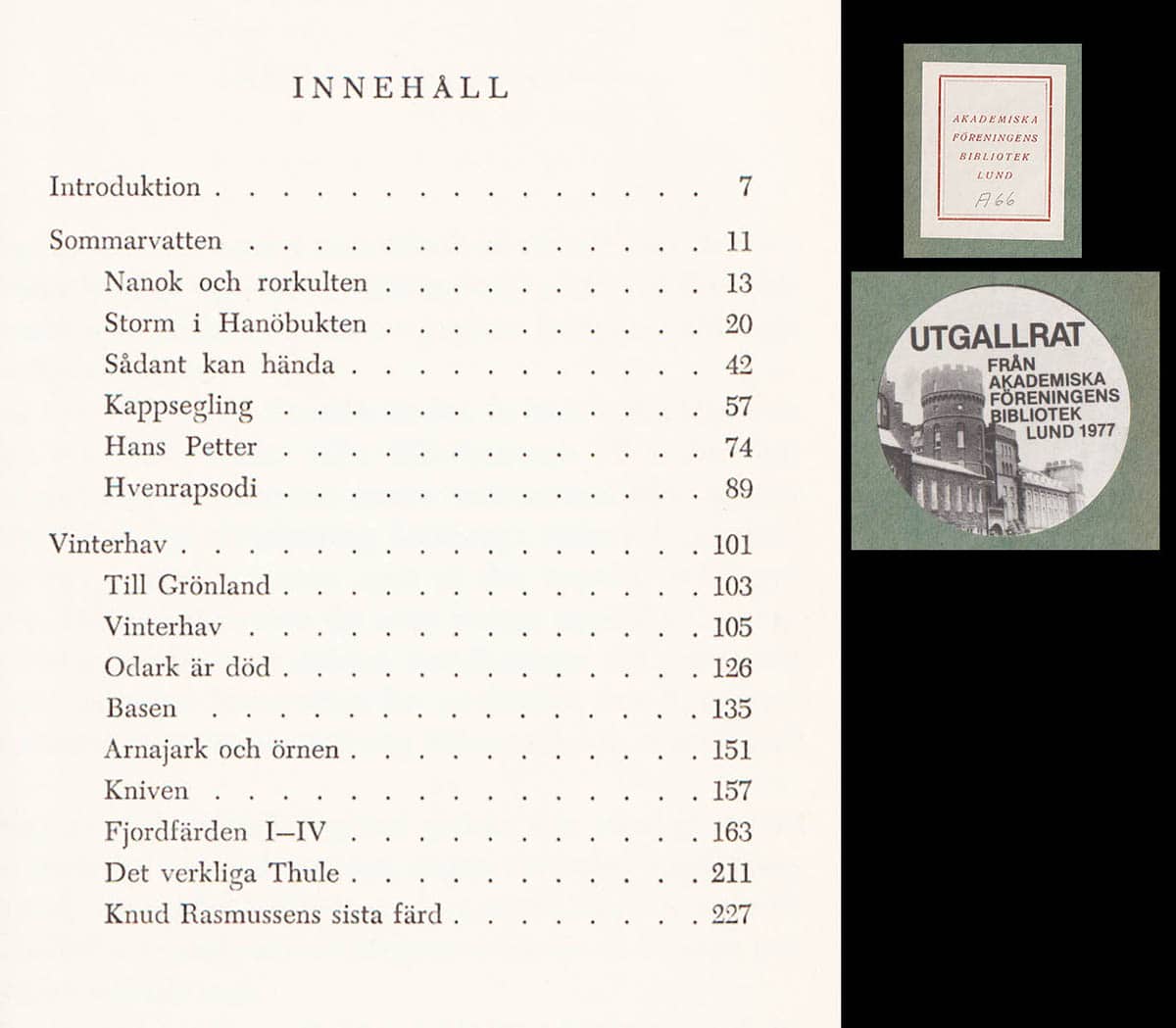 Axel Ahlman : Sommarvatten och vinterhav