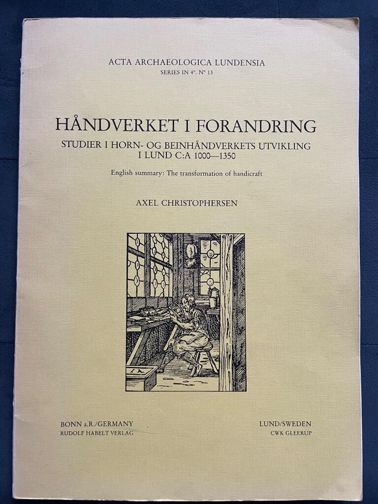Axel Christophersen : Håndverket i forandring