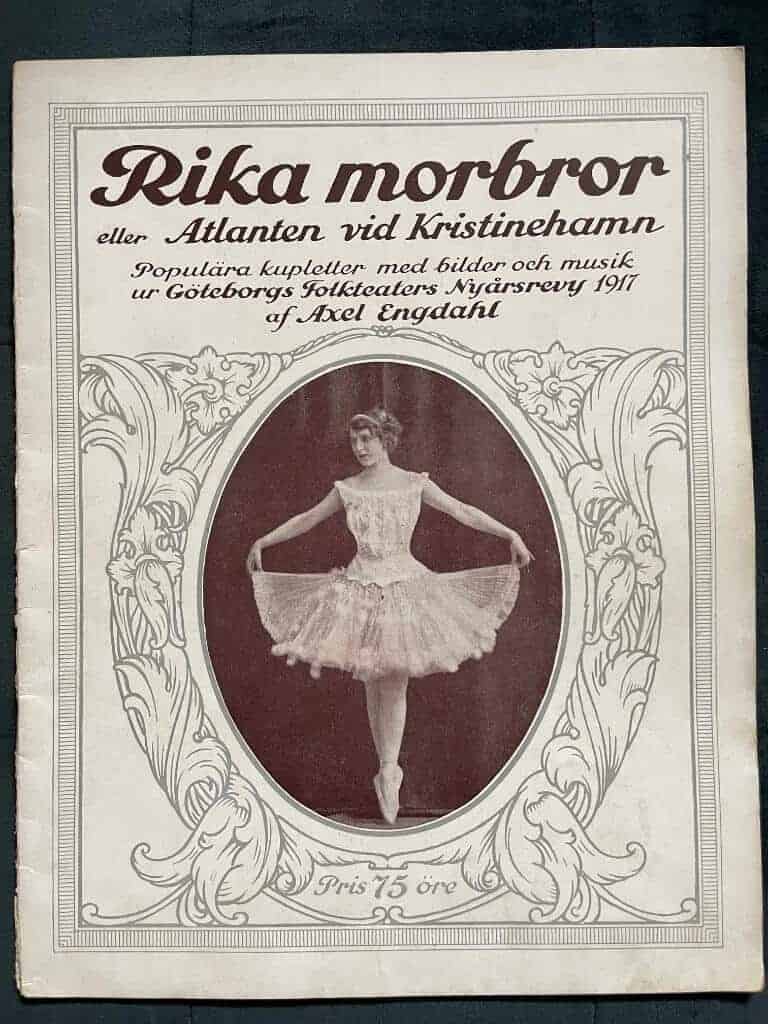 Axel Engdahl : Rika morbror - Göteborgs Folkteaters Nyårsrevy 1917