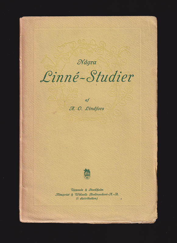 Axel Otto Lindfors : Några Linné-studier