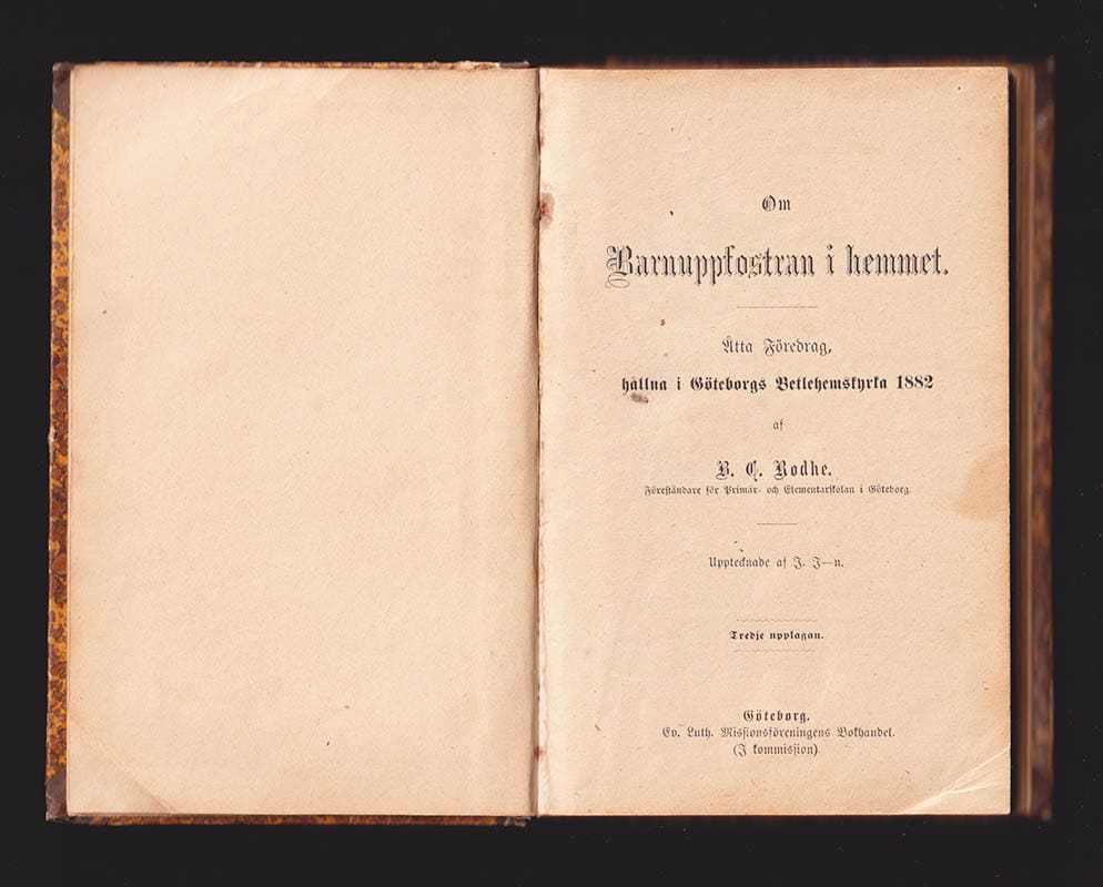 B. C. Rodhe : Om barnuppfostran i hemmet